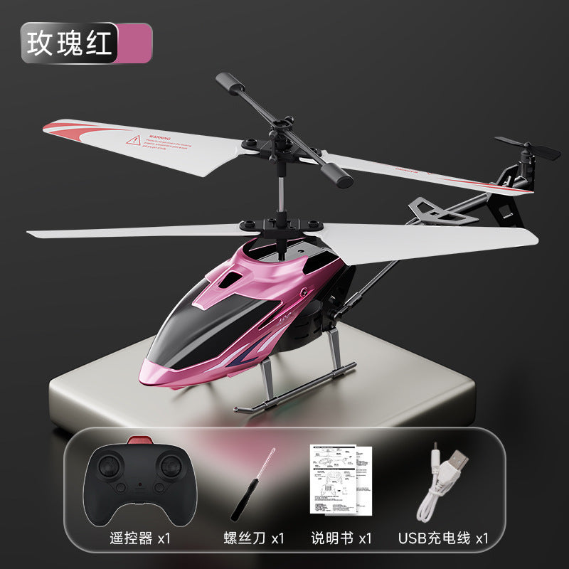 remote control aircraft hot sale 3.5-channel alloy aircraft resistant to falling electric helicopter remote control kids aircraft model