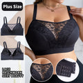 wholesale of plus-size european and american lace-trimmed comfortable women's plus-size lingerie, sexy push-up breathable bras for larger busts
