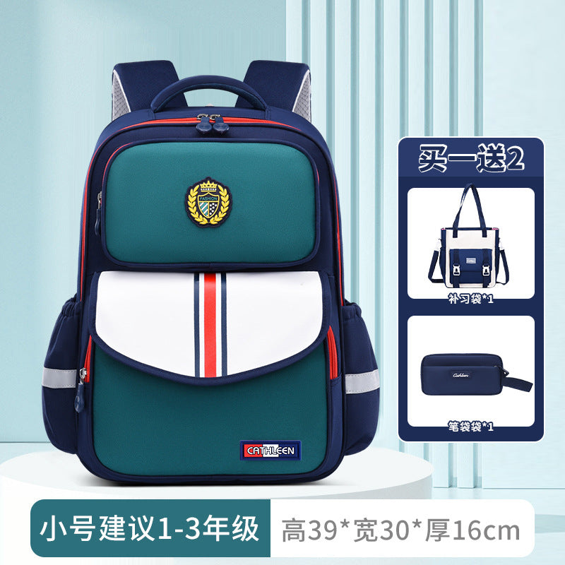 New primary school schoolbags for children in grades 3-6 to reduce the burden and wear-resistant Shaodong students  wholesale, light and cute