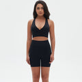 New quick-dry racerback sports bra and high-waisted butt-lifting tight shorts workout set - seamless yoga outfit for women (european & american style)