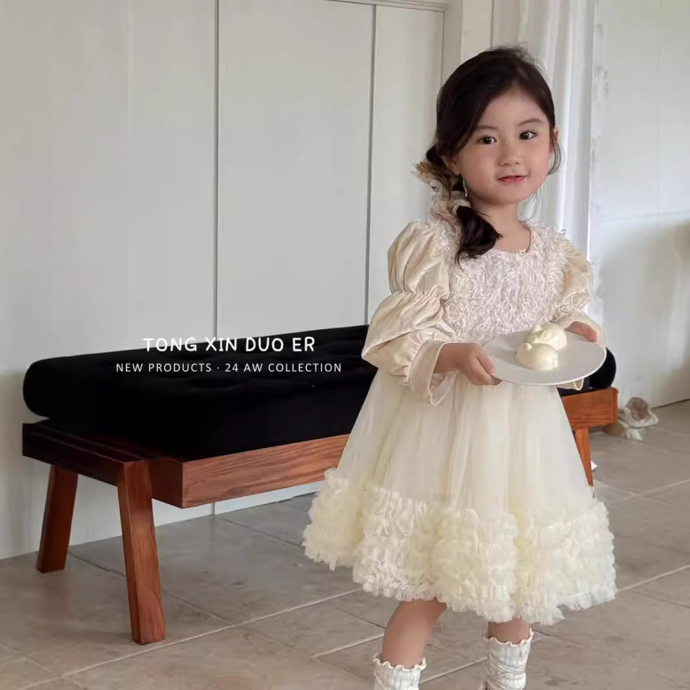 Girls' dresses: new autumn  collection - stylish autumn outfits for baby girls and children, birthday dresses, princess dresses, trendy styles