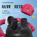 Cartoon lifting pot big belly thermos cup double drink kids thermos cup 316 stainless steel large capacity travel straw cup