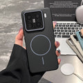 Soft pc color matching magnetic suction suitable for xiaomi 17promax mobile phone case redmi turbo4 skin feel anti-fall protective cover