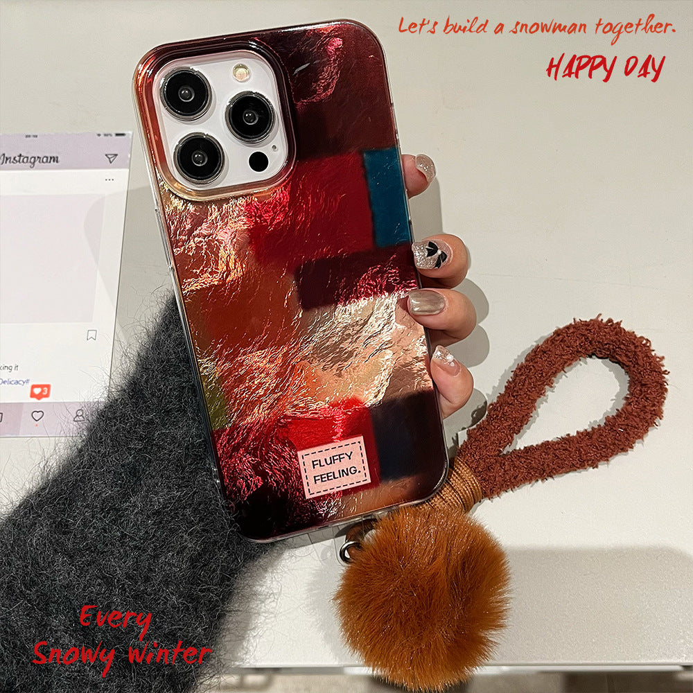 Swirl shell suitable for apple 16promax cute cat mobile phone case iphone13 anti-fall protective cover 15