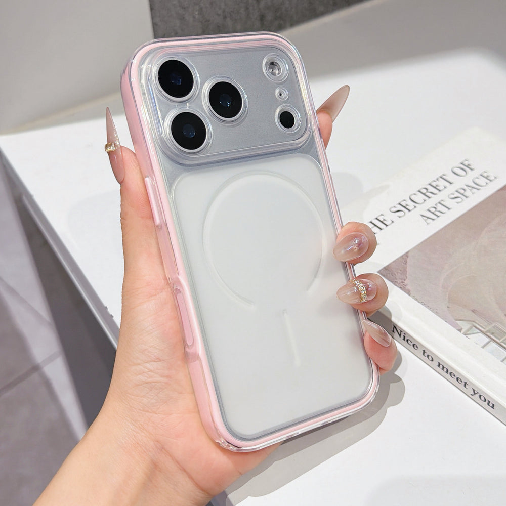Two-in-one color-blocked phone case for apple 17 pro max, macaron matte iphone 16 soft case, also compatible with iphone 12