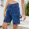 European and american cross-border  summer street   washed new fashion cool denim pants for women