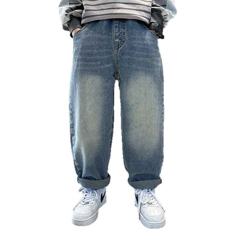 Boys' pants - spring/autumn collection  - new spring styles - big & tall sizes - dad jeans - boys' spring harem jeans - kids' denim pants