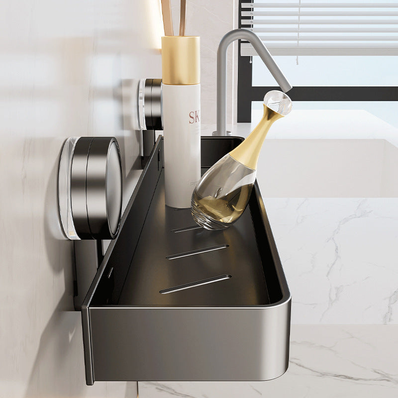 Strong suction cup rack, toilet non-punching, wall-mounted bathroom rack, wall toilet washstand storage
