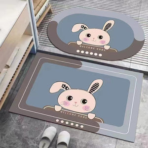 Xiaohongshu best selling crystal velvet floor mat bathroom floor mat carpet door non-slip bathroom foot mat bathroom toilet