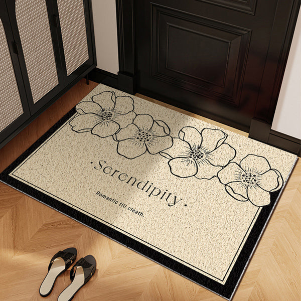 Silk circle floor mat, anti-skid mat for entry door, household use outside the door can be cut into the entrance, carpet, foot mat for entry door