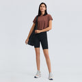 European and american new sexy cropped yoga top - women's quick-dry, loose-fit, breathable outdoor sports & fitness apparel ds071