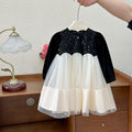 Girls' dress - new autumn  collection: stylish hepburn-inspired birthday dress for baby girls