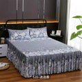 Bedspread bed skirt three-piece set korean style lace bed cover fitted sheet bed cover 3-piece set 1.68m bed 2.0 bed protector