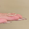 Palace style lace zircon open ring accessible luxuryniche style design classy sense index finger ring elegant ring for women