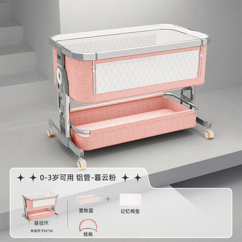 Baby crib - portable, foldable, multi-functional bassinet - newborn & toddler convertible bed