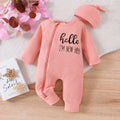 Amazon's new autumn and winter european and american newborn onesie letter printinglong sleeves multi-color bag butt hat two-piece set