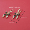 new arrival korean black bow earrings trendyeasiest for matchpopularaccessible luxurysense of design ear hooks earrings