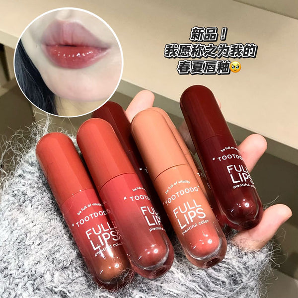 Toot Dodo Crystal Bright Elegant Mirror Lip Glaze Moisturizing Water Light White Spring Summer Tender Atmosphere Cross-border Lip Gloss