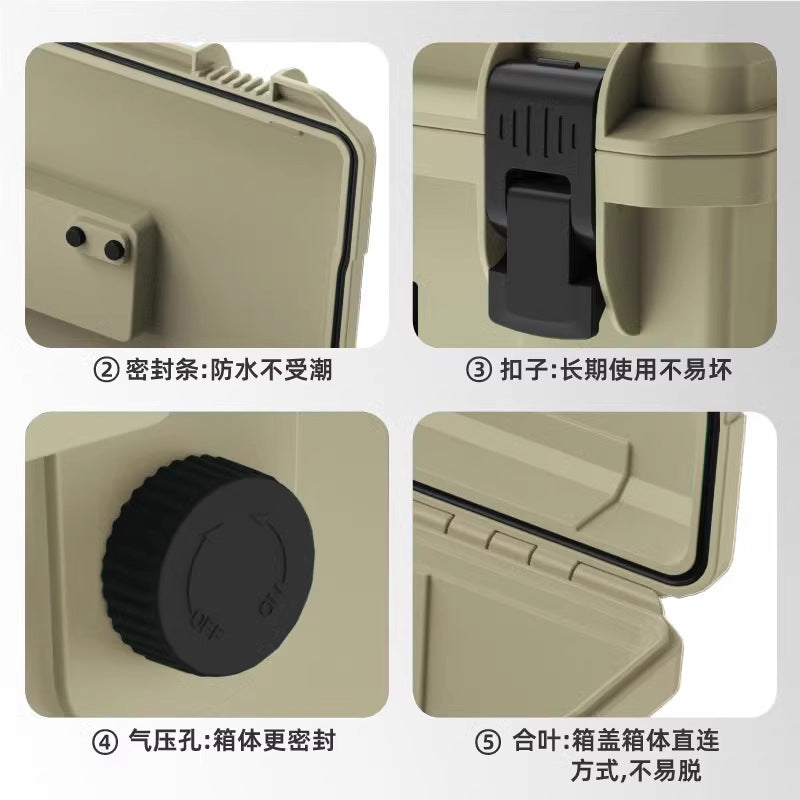 Baolian Toolbox Outdoor Camping Portable Protective Box Car Storage Hardware Storage Box Fishing Waterproof Shock-resistant Box