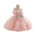 Fashionin stock baby girl evening dress fluffy wedding dress cake princess dress one year old dress baby dress