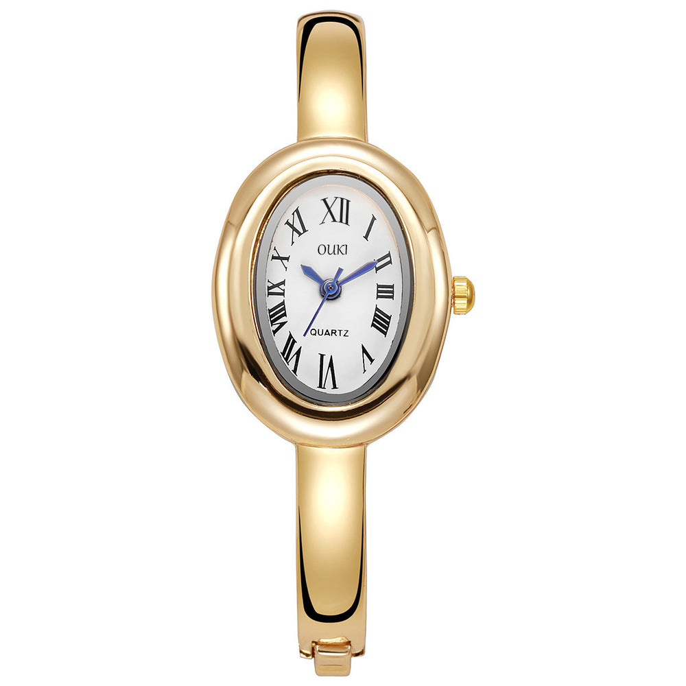 New bathtub bracelet women's watch women's watch fashion oval roman scale women's watch quartz watch wholesale