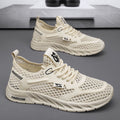 Men's winter 2025 new collection: breathable, hollow-out casual mesh shoes - versatile, soft sole, durable, running, mesh athletic trendy sneakers