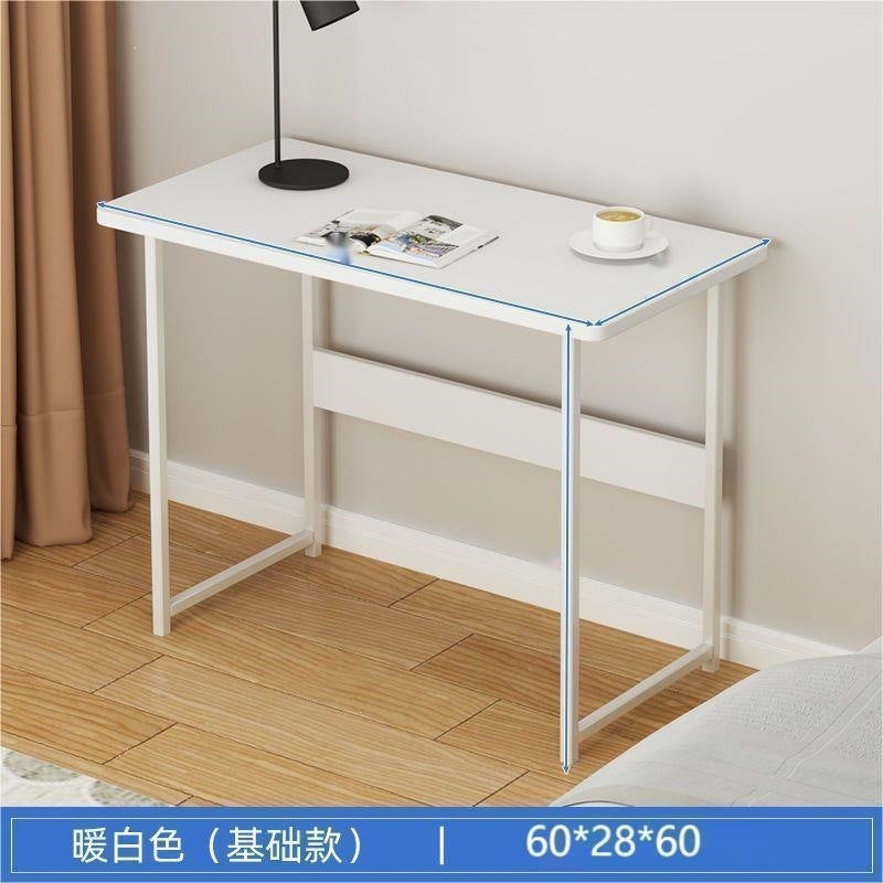 Double long desk student for home bedroom study writing desk rental house wall-mounted rectangular office computer desk