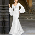 new spring/summer cross-border fashion evening gown - elegant, sexy, slim-fit mermaid long prom dress