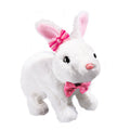 Kids' electric simulation bunny plush toy - girl's pet white rabbit doll - birthday gift for girls
