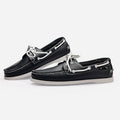 Men's genuine leather casual shoes - boat shoes, british style business formal leather shoes, retro classic handmade shoes