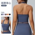 sexy halter sports bra shockproof running fitness yoga bra high-end beautiful back sports vest