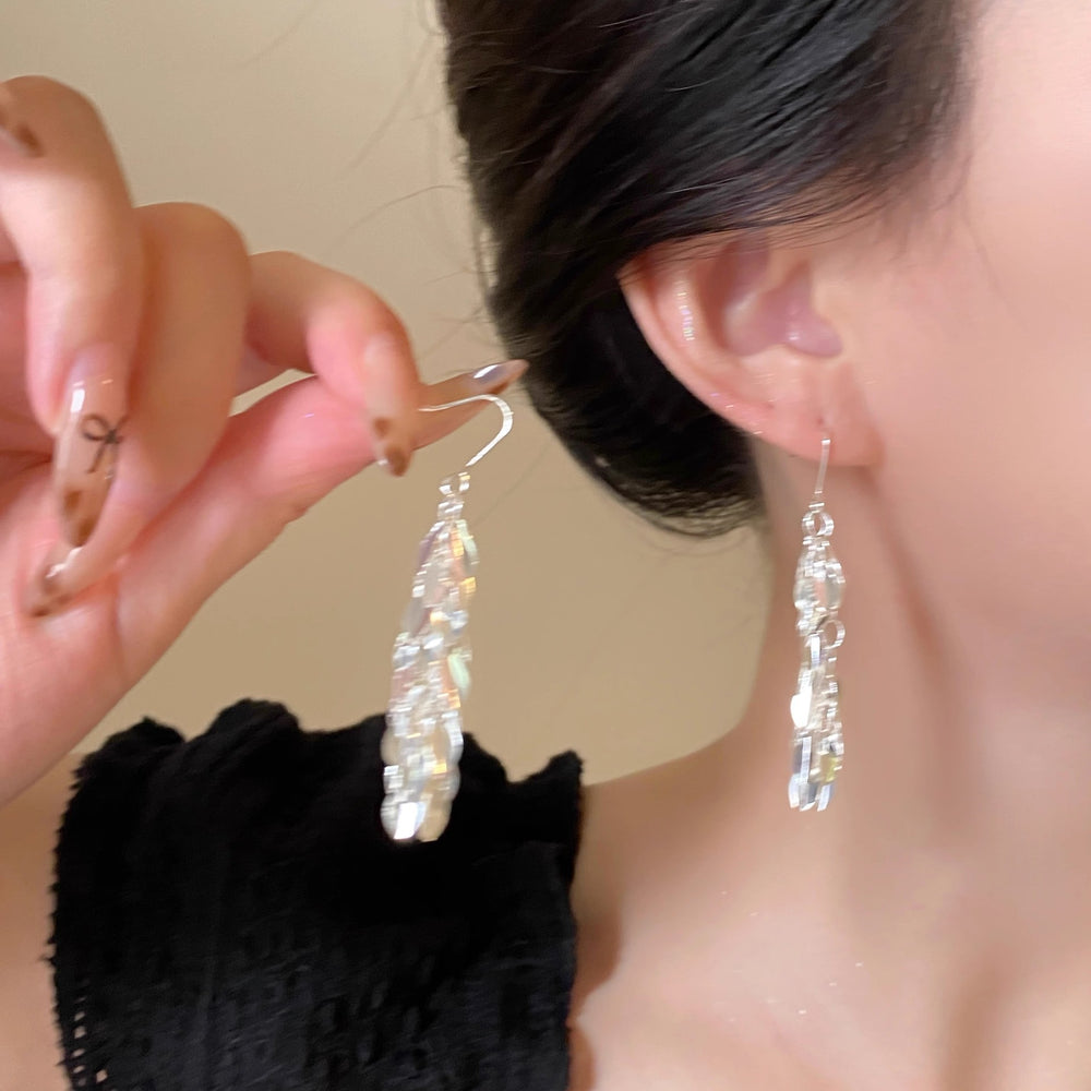 925 silver needle pearl zircon earrings for women classysenseniche style cold style forest style earrings wholesale