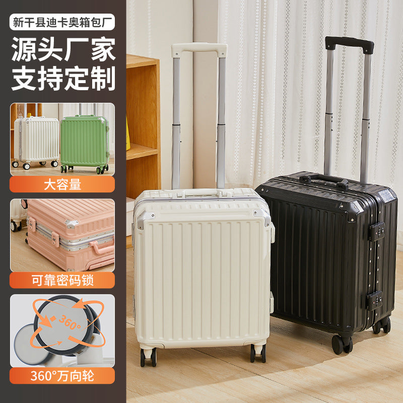 Mini small 18-inch suitcase student 20 aircraft tie rod travel password box men's new lightweight