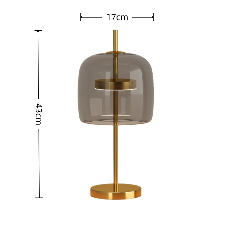 Modern minimalist glass table lamp - nordic style, light luxury design for master bedroom, living room, bedroom bedside - soft decoration design accent table lamp