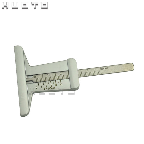 HUOTO zinc alloy, open 0-10MM tire ruler depth ruler pattern tire depth ruler