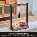 [two grids] lifting plate + transparent glass bowl
