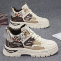 Boots men's spring 2025new arrival high-top sneakers breathable casualeasiest for matchmentrendy flat thick-soled trendy shoes