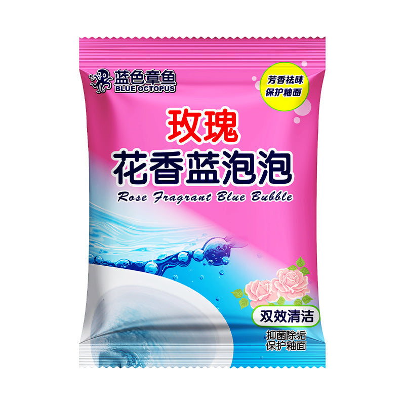 Rose scented toilet bowl cleaner - powerful odor eliminator & descaler - household fragrant toilet & bathroom cleaner