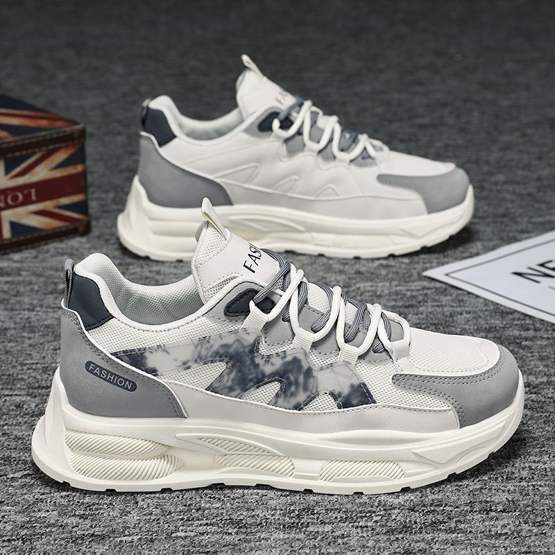 Men's winter breathable 2025 new mesh athletic casual shoes - versatile chunky sole dad shoes - trendy ins style