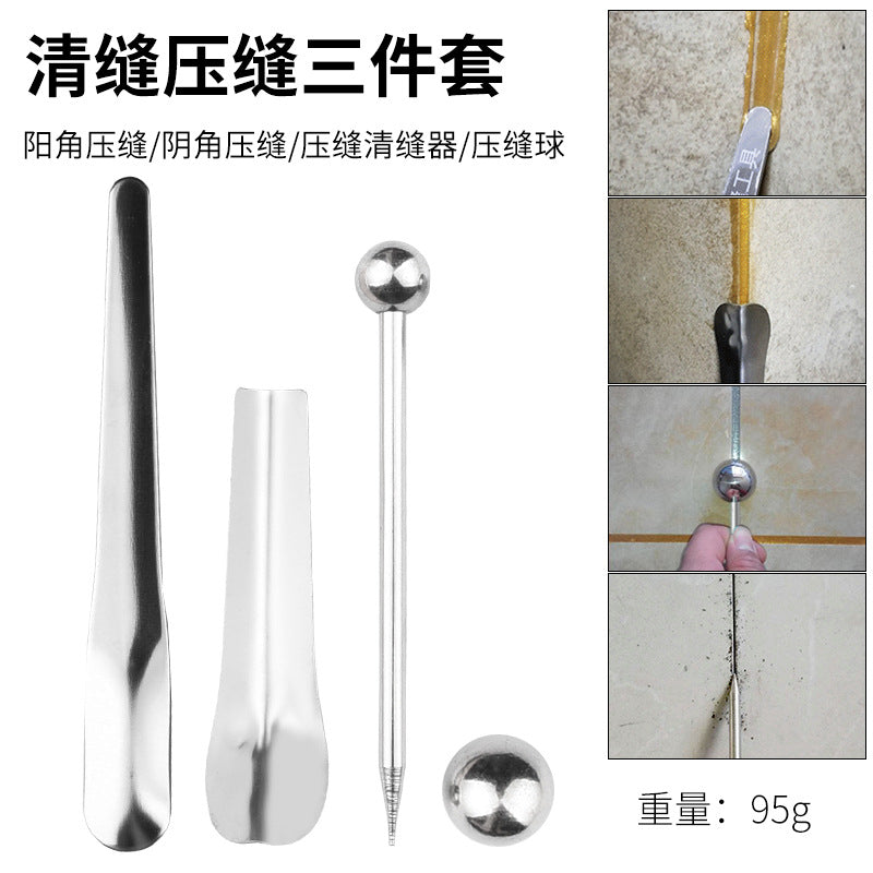 A full set of beauty seam construction tools, beauty seam glue gun, double tube ceramic tile floor tile special slotter, clear seam cone pressure