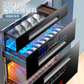 Wholesale uv three-layer 120l disinfection cabinet embedded for home small kitchen tableware chopsticks disinfection cabinet