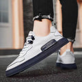 New men's handmade stitching casual shoes - trendy, versatile skate shoes - korean style fashion sneakers