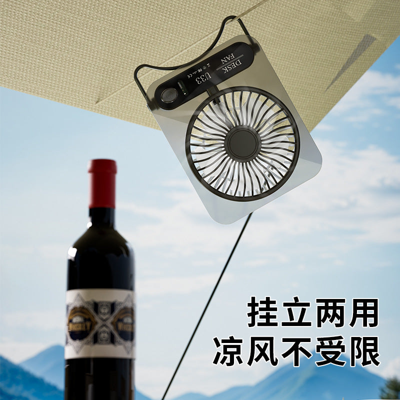 new arrival: ultra-thin desktop transparent fan - silent mini portable fan for home, office, and outdoor use - wholesale available