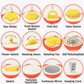 multifunctional busy ball baby educational early learning toy, polyhedral hand grasping ball, montessori education 12-face cube