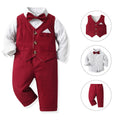 new arrival: british style suit vest christmas kids' set - spring/autumn formal wear, boys' autumn outfit, baby clothes