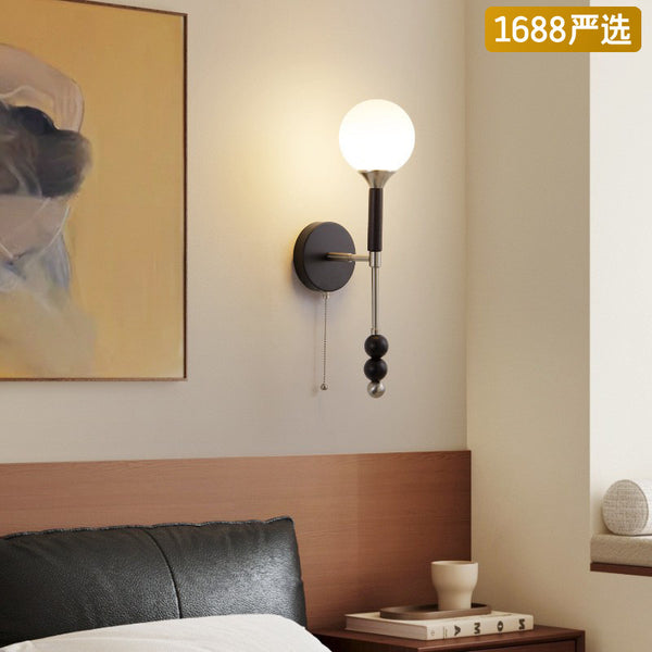 [Strict selection] Bedside lamp New modern simple American retro high-end creative personalized sofa Bedside wall lamp