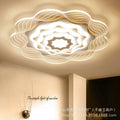 Modern minimalist wavy lotus ceiling light - gold trim, irregular cloud design - perfect for living rooms, master & guest bedrooms
