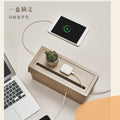 Power strip socket organizer, cord management box, power strip cable, data cable, charger cord organizer, desktop cable management hub