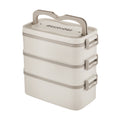 304 stainless steel lunch box satchel multi-layer thermal insulation lunch box portable lunch sealed rectangular lunch box