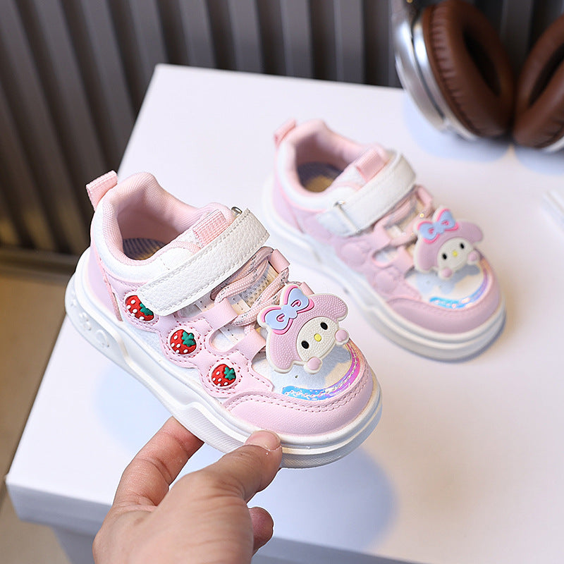 Clearance sale: kids' casual shoes - girls' sneakers, cute cartoon princess flats for girls ages 1-6